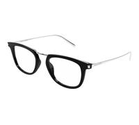 SAINT LAURENT Unisex SL 753 OPT 001 Monturas ópticas Acetato Negro Transparente Redonda