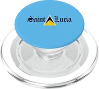 Saint Lucia Blackletter Caribbean Carnival Jouvert Fete PopSockets PopGrip para MagSafe
