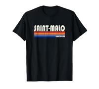 Saint-Malo Bretagne Style Rétro Années 70 80 Camiseta