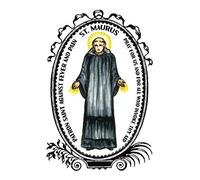 Saint Maurus Patron Against Fever and Pain Lined Notebook Journal