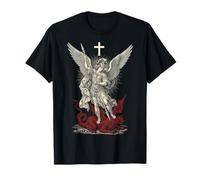 Saint Michael Archangel Defeating Satan Camiseta