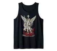 Saint Michael Archangel Defeating Satan Camiseta sin Mangas