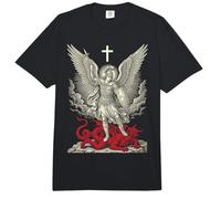 Saint Michael Archangel Defeating Satan Comfort Colors Adult Heavyweight T-Shirt