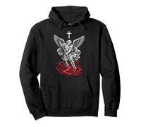 Saint Michael Archangel Defeating Satan Sudadera con Capucha