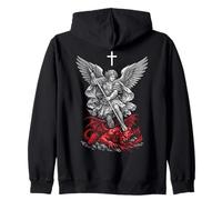 Saint Michael Archangel Defeating Satan Sudadera con Capucha