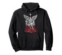 Saint Michael Archangel Defeating Satan Sudadera con Capucha