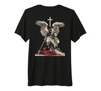 Saint Michael Archangel Streetwear Heavy Metal Y2K (On Back) Camiseta Premium