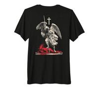 Saint Michael Archangel Streetwear Heavy Metal Y2K (On Back) Camiseta Premium
