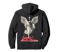Saint Michael Archangel Streetwear Heavy Metal Y2K (On Back) Sudadera con Capucha