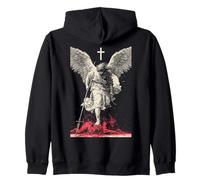 Saint Michael Archangel Streetwear Heavy Metal Y2K (On Back) Sudadera con Capucha