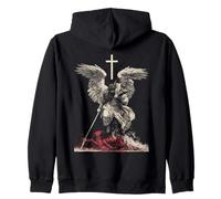 Saint Michael Archangel Streetwear Heavy Metal Y2K (On Back) Sudadera con Capucha