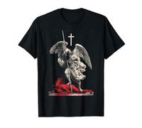 Saint Michael Archangel Urban Streetwear Heavy Metal Y2K Camiseta
