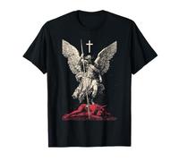 Saint Michael Archangel Urban Streetwear Heavy Metal Y2K Camiseta