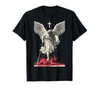 Saint Michael Archangel Urban Streetwear Heavy Metal Y2K Camiseta