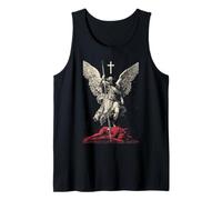 Saint Michael Archangel Urban Streetwear Heavy Metal Y2K Camiseta sin Mangas
