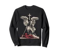 Saint Michael Archangel Urban Streetwear Heavy Metal Y2K Sudadera