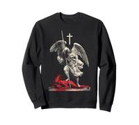 Saint Michael Archangel Urban Streetwear Heavy Metal Y2K Sudadera