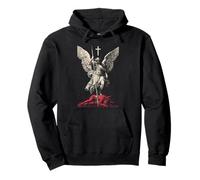 Saint Michael Archangel Urban Streetwear Heavy Metal Y2K Sudadera con Capucha