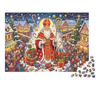 Saint Nicholas Puzzles 1000Pc Recycled Material Christmas Eve Puzzle for Boy & Girl Divertido Present & Activity for Home Ideal for Child‘s Cumpleaños Regalo 70x50cm/1000pcs