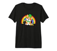 Saint Patrick's Day St. Paddy's Irish Luck Corgi Dog Lover Camiseta Premium