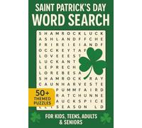 Saint Patrick's Day Word Search Puzzle Book: Word Searches with Easy to Read Print about Saint Patrick's Day, Luck, Irish and More | 6x9 inches, 110 ... Gift for Vacations, Holidays and Free Times