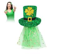Saint-Patrick's Haubenspange-Haartrangen | Horquillas Brillantes Para El Día de San Patricio, Vacaciones Irlandesas, Accesorio De Fiesta, Accesorios Para El Cabello Del Cilindro Enano