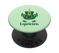 Saint Patricks Shamrock Lepricorn Kids St. Patrick's Day PopSockets PopGrip Adhesivo