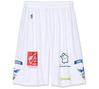 Saint-Quentin Basketball Saint Quentin-Pantalón Corto Oficial para el hogar (2019-2020) Baloncesto, Unisex Adulto, Blanco, Small