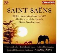 Saint-Saens:Cello Concertos nos 1 & 2 [Truls Mork; Louis Lortie; Helene Mercier; Bergen Philharmonic Orchestra,Neeme Jarvi ] [CHANDOS : CHSA 5162] by Truls Mork