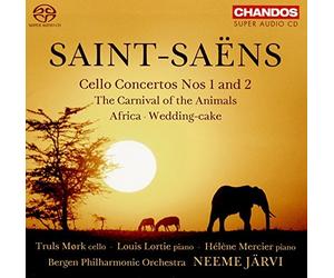 Saint-Saens:Cello Concertos nos 1 & 2 [Truls Mork; Louis Lortie; Helene Mercier; Bergen Philharmonic Orchestra,Neeme Jarvi ] [CHANDOS : CHSA 5162] by Truls Mork