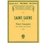 SAINT SAENS - Concierto nº 3 Op.61 en Si menor para Violin y Piano (Sauret)