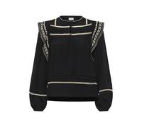 SAINT TROPEZ Blusa 'RosaliaSZ' beige claro / negro M EUR