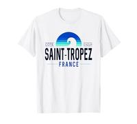 Saint-Tropez Francia | Saint Tropez Costa Azul Wave I5X Camiseta
