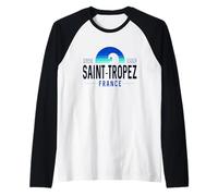 Saint-Tropez Francia | Saint Tropez Costa Azul Wave I5X Camiseta Manga Raglan