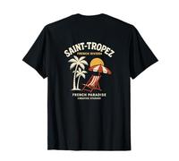Saint-Tropez Riviera Francesa - Vintage Beach Vacaciones Verano Camiseta