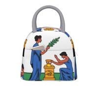 Saint Vincent and the Grenadines Emblema Nacional Lunch Box Grande Lunch Bag Con Correa Ajustable Bolsa Térmica Aislada Porta Alimentos Reutilizable Para Escuela Adolescentes Meriendas