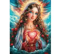 Sainte Marie Dans le Jardin Fleuri Rompecabezas 500 Piezas Cartón para Principiantes Animal Planta Juego Familiar Ejercita La Mente Garantía Reposición Piezas 500 PCS