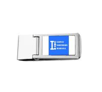 Saipan Northern Mariana Art Deco Fashion - Cartera de bolsillo con clip para dinero de acero inoxidable