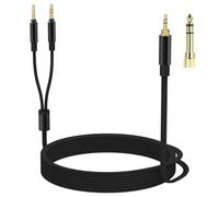 Saipomor Cable de audio de repuesto de 9.8 pies compatible con auriculares Beyerdynamic T1 (2ª generación), T5P (2ª generación) y T5P (3ª generación), adaptador de 3.5 mm y 6.35 mm