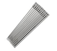 Saipor Juego de 11 puntas de destornillador Torx extralargas de 200 mm, puntas de destornillador de cabeza Torx magnéticas, puntas de destornillador de estrella de acero S2, vástago hexagonal de 1/4