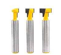 Saipor Juego de 3 fresas de ranura en T de 8 mm, juego de herramientas de fresado en T, fresadora superior para trabajar la madera (8 x 5/16, 8 x 3/8, 8 x 1/2)