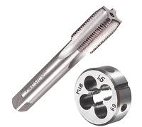 Saipor M18 X 1,5 Métrico Macho y Hileras, M18 X 1,5 mm Kit de Roscado y Rosca HSS Macho de Mano Recta Rosca