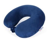 SAIREIDER Almohada de Viaje 100% Espuma viscoelástica para Aviones, Almohadas para el Cuello, Evita Que Las Cabezas se caigan hacia adelante (Azul Marino)