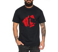 Saitama Puño Camiseta de Hombre Saitama Punch One Anime Manga, Farbe2:Negro, Größe2:XX-Large