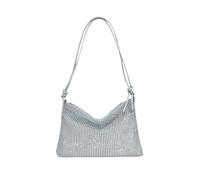 Saituo Home Bolso Plateado,Bolso Fiesta Mujer Clutch Fiesta Bolso de Mano de Mujer Correa de Hombro Ajustable,Bolso de Mano de Mujer Clásico y Versátil Bolso para Banquete,Tener Una Cita,Bodas(plata