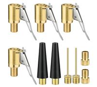 Saituo Home Juego de Adaptador Valvula Presta Multifuncional, Adaptador Valvula Bicicleta, Abrazadera Válvula Compatible, Apto para Neumáticos de Coche, Bicicletas y Pelotas