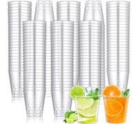 SaiXuan 200PCS Vasos Chupito Plástico 30ml, Vasos Transparentes Desechables, Vaso Hechos de Plástico PS, para Fiestas, Bares, Bodas, Degustaciones y Eventos (30ML)