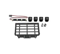 Saiyana 1 12 Escala Metal Techo Equipaje Con Lámparas Redondas Para Coche Control Remoto Accesorios Modelo