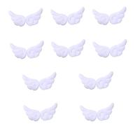 Saiyana 10 pares de horquillas para el pelo con alas para niñas, accesorios para la cabeza de dibujos animados, aleación negra, accesorios para el cabello para elegante O (blanco)