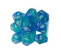 Saiyana 10pcs Dices Poliédricos Acrílico 10 Chillidos Lados Dices Coloridos rol Juego Dices para Jugador Juego Fácil Usar